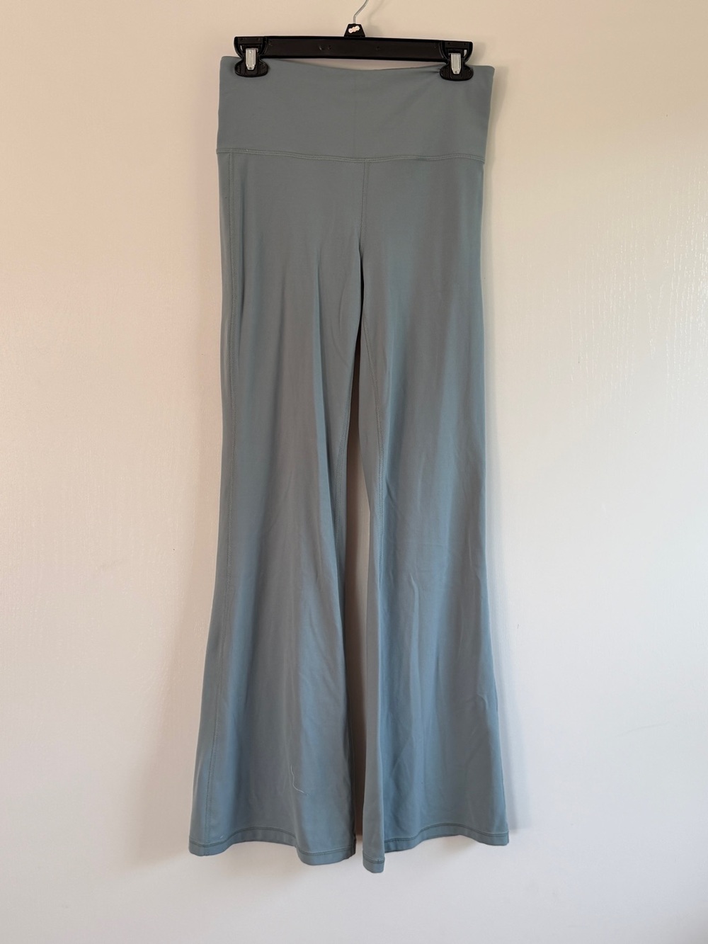Athleta High-Rise Elation Flare Pants in Slate Blue Gray Green Size M